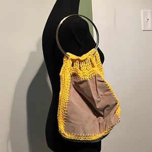 Handmade crochet shoulder bag